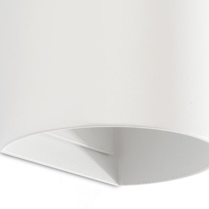 FARO 40538 - Sienas lampa SOLE 2xGU10/8W/230V balta apaļa