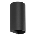FARO 40539 - Sienas lampa SOLE 2xGU10/8W/230V melna apaļa