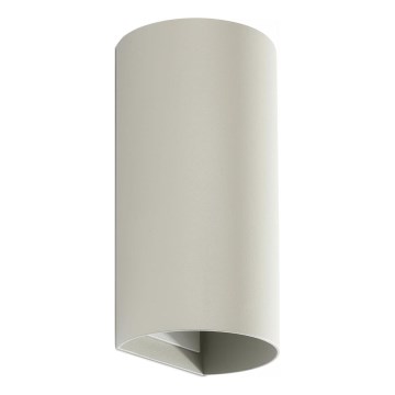 FARO 40540 - Sienas lampa SOLE 2xGU10/8W/230V pelēka apaļa