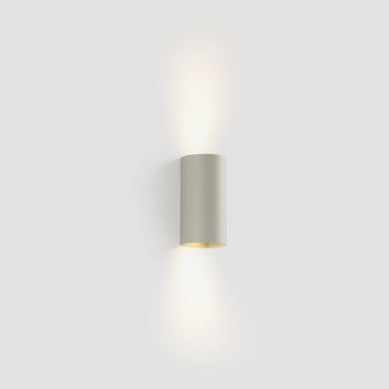FARO 40540 - Sienas lampa SOLE 2xGU10/8W/230V pelēka apaļa