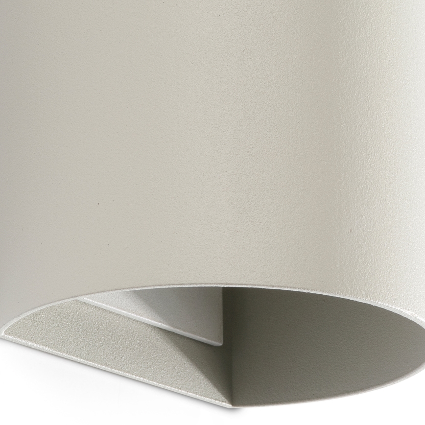 FARO 40540 - Sienas lampa SOLE 2xGU10/8W/230V pelēka apaļa