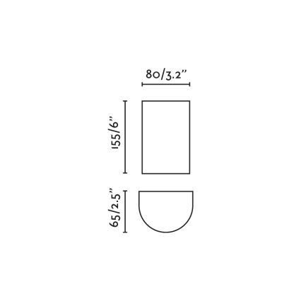 FARO 40541 - Sienas lampa SOLE 2xGU10/8W/230V ķieģelis apaļa