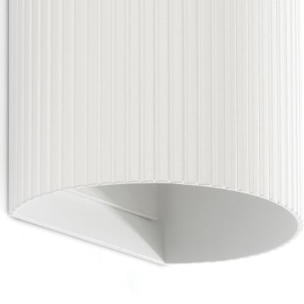 FARO 40542 - Sienas lampa SOLE 2xGU10/8W/230V balta gliemežvāka apaļa