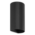 FARO 40543 - Sienas lampa SOLE 2xGU10/8W/230V melna gliemežvāka apaļa