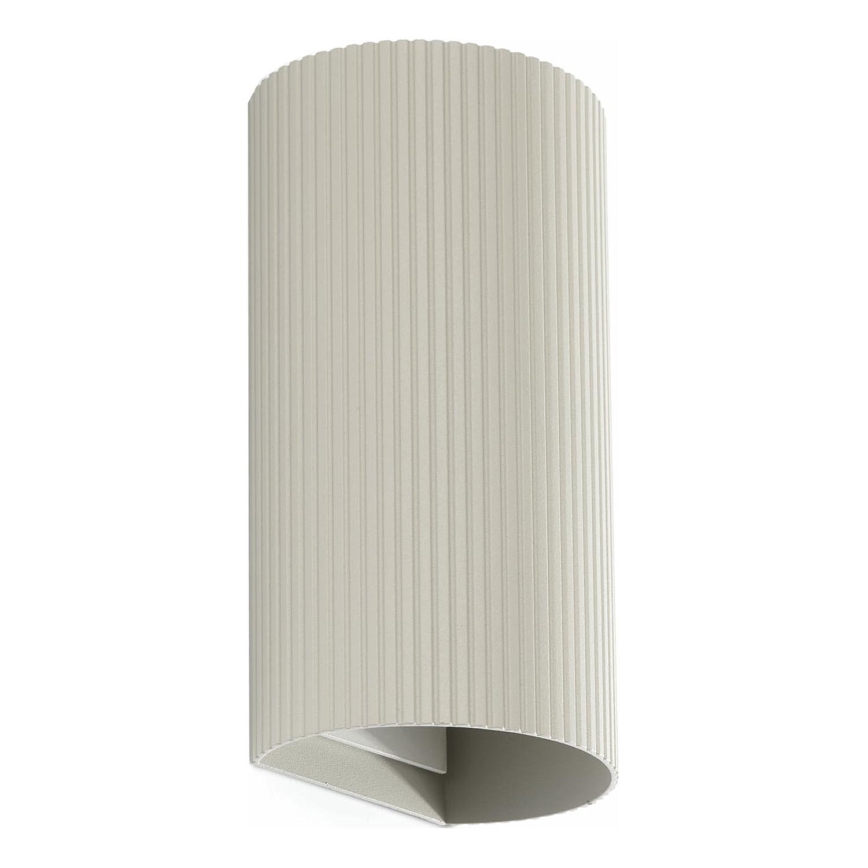 FARO 40544 - Sienas lampa SOLE 2xGU10/8W/230V pelēka gliemežvāka apaļa