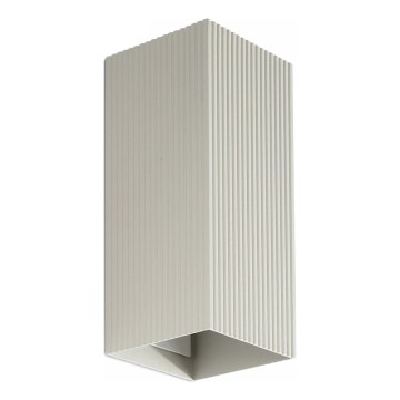 FARO 40567 - Sienas lampa SOLE 2xGU10/8W/230V pelēka gliemežvāka leņķa