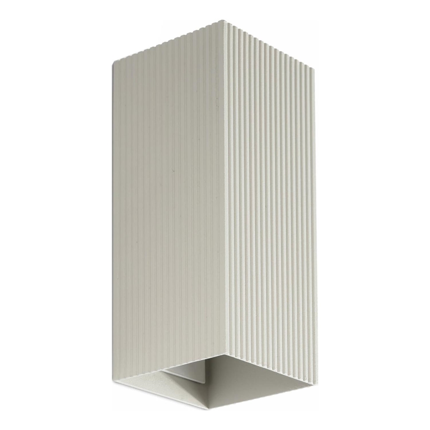 FARO 40567 - Sienas lampa SOLE 2xGU10/8W/230V pelēka gliemežvāka leņķa