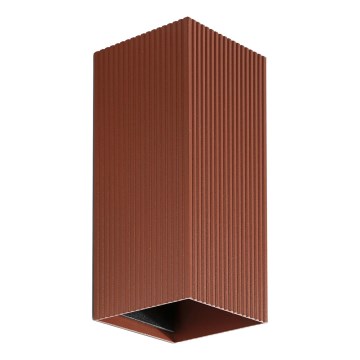 FARO 40568 - Sienas lampa SOLE 2xGU10/8W/230V ķieģelis gliemežvāka leņķa