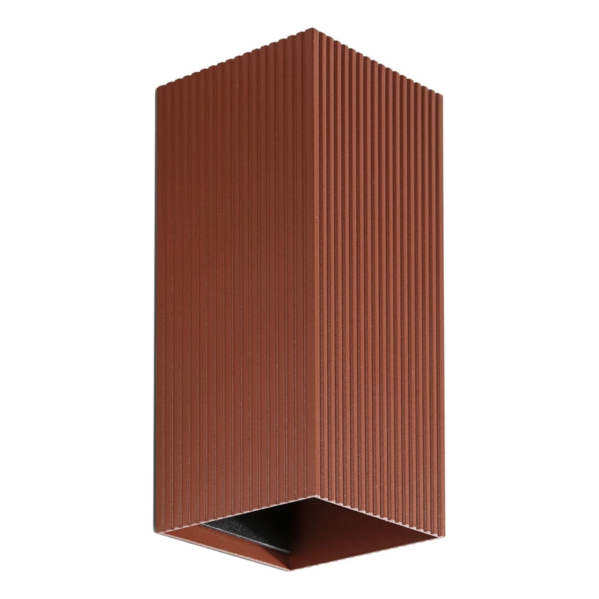 FARO 40568 - Sienas lampa SOLE 2xGU10/8W/230V ķieģelis gliemežvāka leņķa