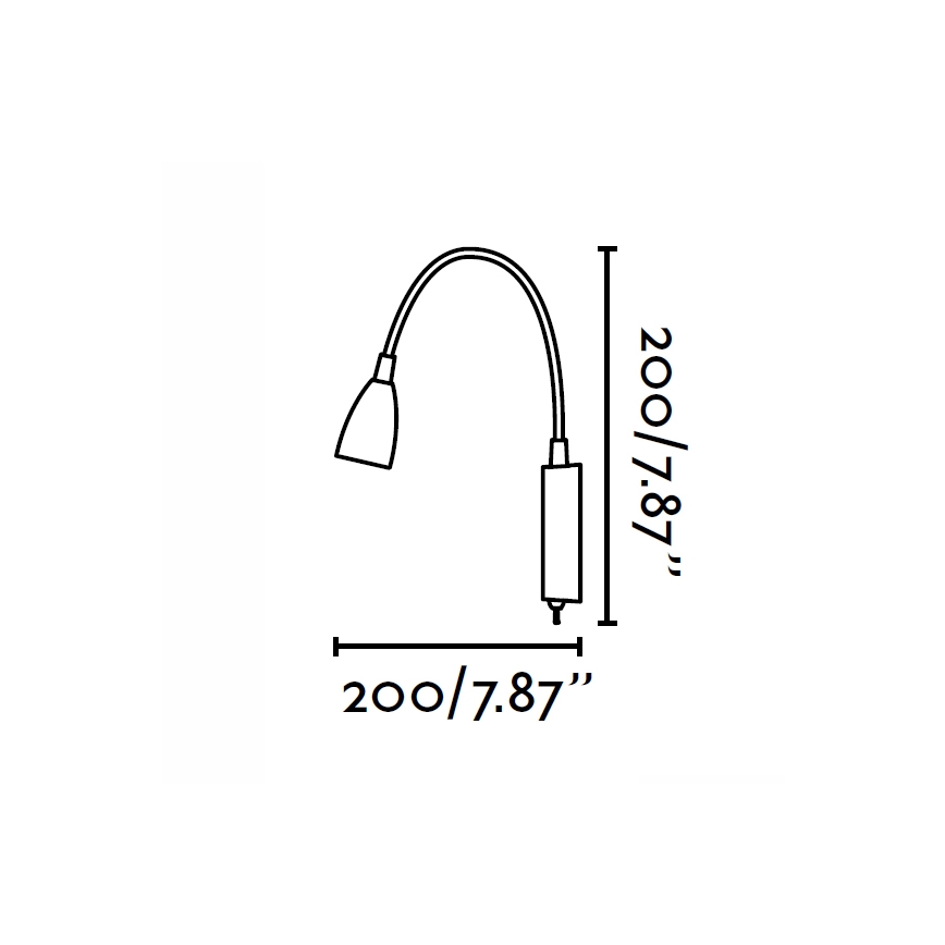 FARO 40994 - Sienas lampa LOKE LED/3W/230V
