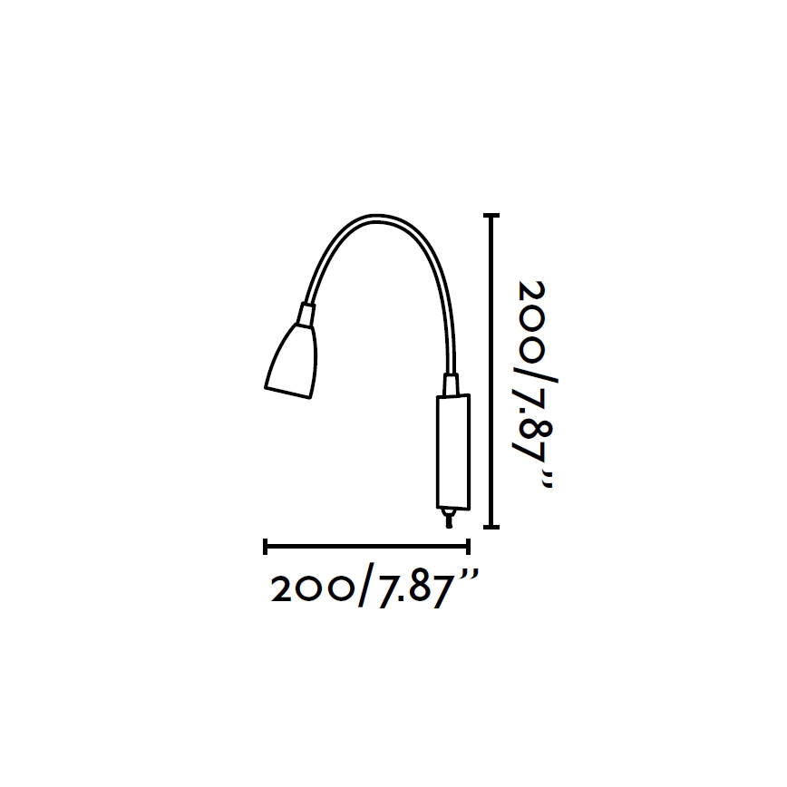 FARO 41019 - LED Sienas lampa LOKE LED/3W/230V