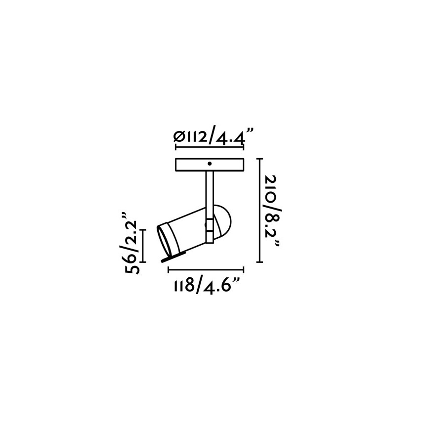 Faro 43530 - Starmetis ORLEANS 1xGU10/8W/230V melna