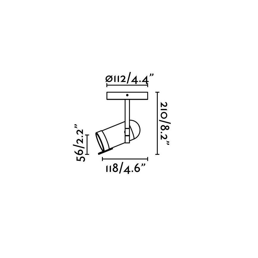 Faro 43531 - Starmetis ORLEANS 1xGU10/8W/230V sudraba/melna