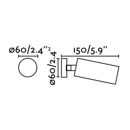 FARO 43722 - Lampa STAN 1xGU10/8W/230V balts