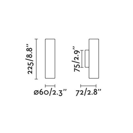 FARO 43760 - Sienas lampa STAN 2xGU10/8W/230V zelta