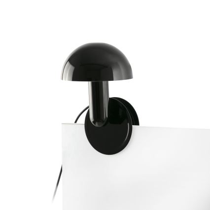 FARO 56100 - Galda lampa ar stiprinājumu 2in1 BELA 1xE27/15W/230V melna