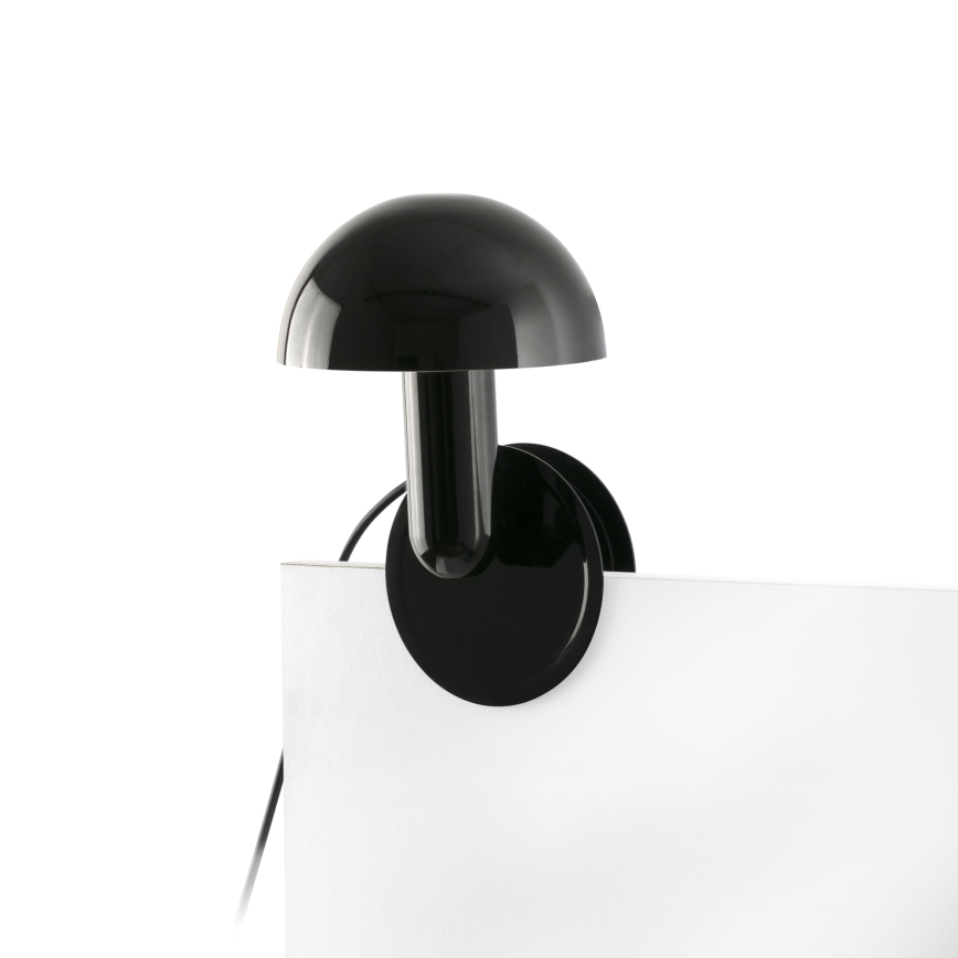 FARO 56100 - Galda lampa ar stiprinājumu 2in1 BELA 1xE27/15W/230V melna