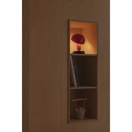 FARO 56103 - Galda lampa ar stiprinājumu 2in1 BELA 1xE27/15W/230V sarkana