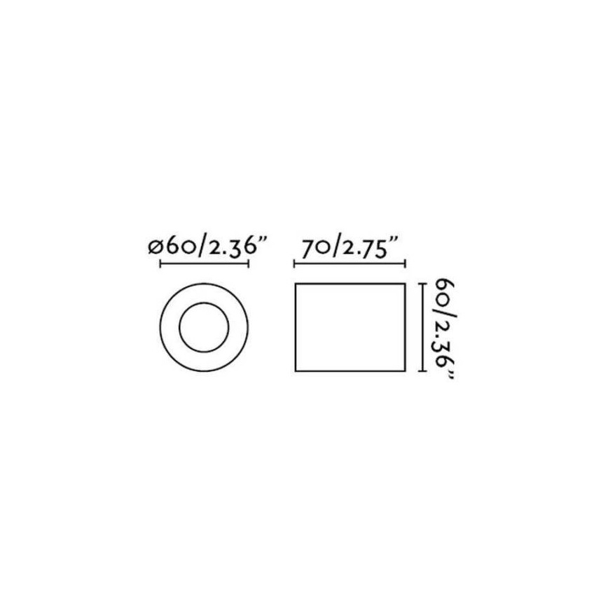 FARO 62151 - Sienas gaismeklis TEN 1xE27/20W/230V melns