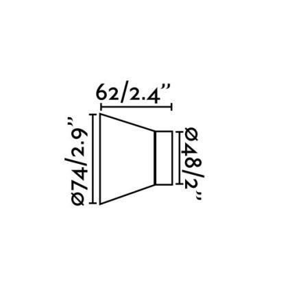 Faro 62300 - Sienas gaismeklis KERA 1xE27/15W/230V