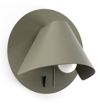 FARO 62356 - Punktveida sienas gaismeklis NOON 1xE27/15W/230V khaki
