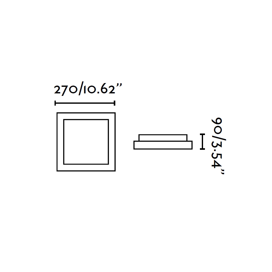 FARO 62968 - Griestu gaismeklis TOLA 1 1xE27/20W/230V