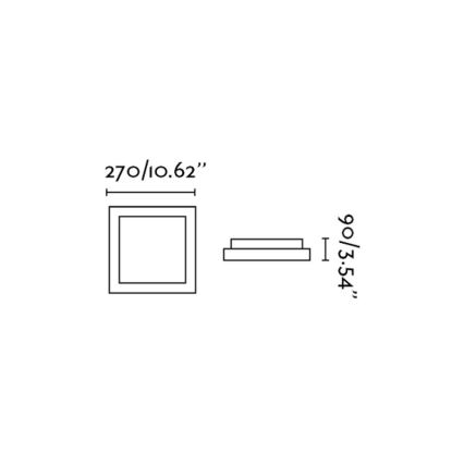 FARO 62983 - Griestu gaismeklis TOLA 1 1xE27/20W/230V