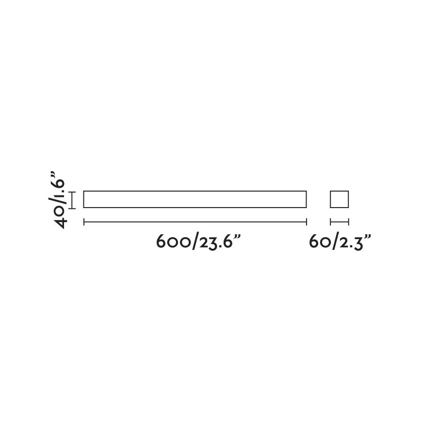 FARO 63316 - LED Vannas istabas spoguļa lampa NILO-1 LED/12W/230V IP44, melna