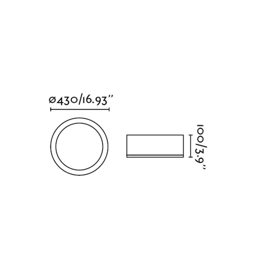 FARO 63399 - Griestu gaismeklis KAO LED/35W/230V