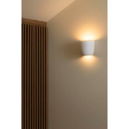 FARO 63428 - Sienas lampa KAPPU 1xE14/7W/230V 15,8x15 cm balta