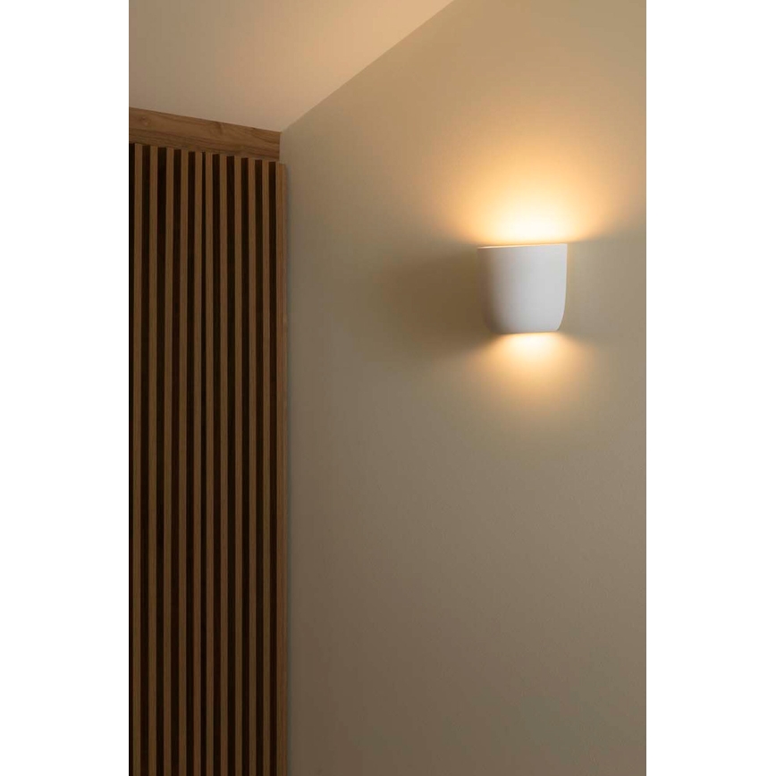 FARO 63428 - Sienas lampa KAPPU 1xE14/7W/230V 15,8x15 cm balta