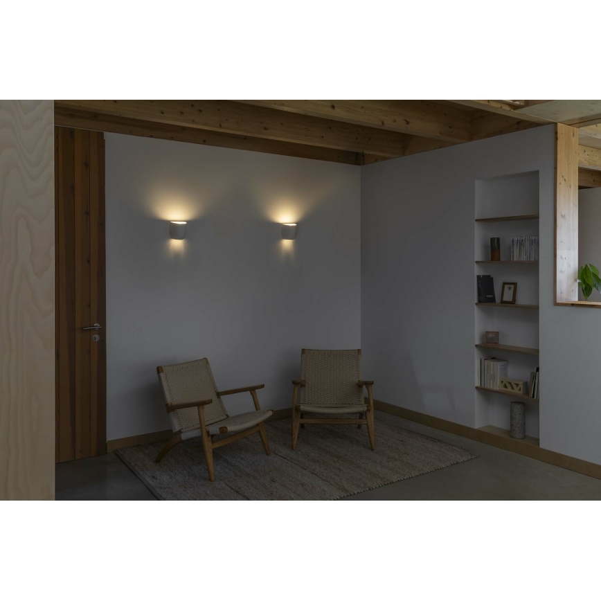 FARO 63428 - Sienas lampa KAPPU 1xE14/7W/230V 15,8x15 cm balta