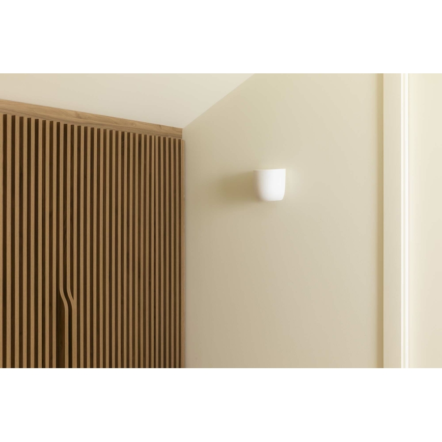 FARO 63428 - Sienas lampa KAPPU 1xE14/7W/230V 15,8x15 cm balta