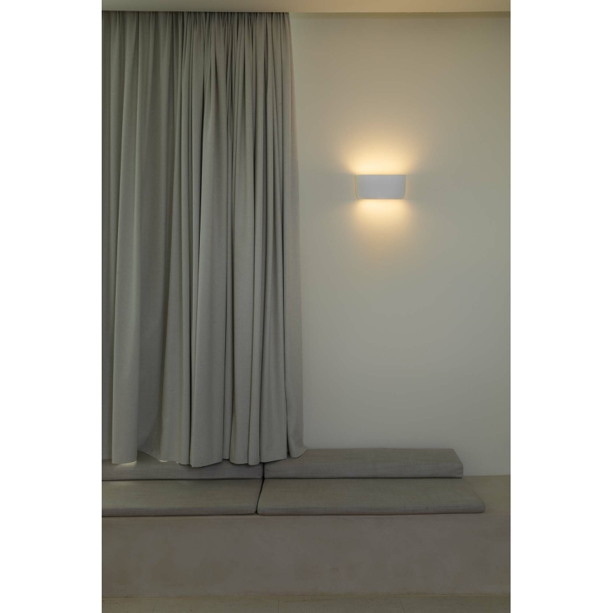 FARO 63430 - Sienas lampa KAPPU 2xE14/7W/230V 16,8x30 cm balta