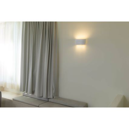 FARO 63430 - Sienas lampa KAPPU 2xE14/7W/230V 16,8x30 cm balta