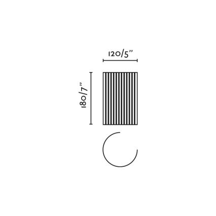 FARO 63435 - Sienas lampa TRAMA 1xE14/7W/230V balta