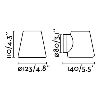 FARO 63510 - Vannas istabas sienas gaismeklis BIANCA 1xG9/6W/230V IP44