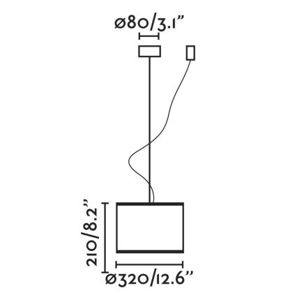 FARO 64314-48 - Lustra ar auklu MAMBO 1xE27/15W/230V rotangpalma/melna