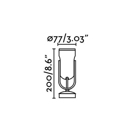 FARO 70035 - Āra LED sienas gaismeklis SLOT-1 LED/14W/230V IP65 3000K