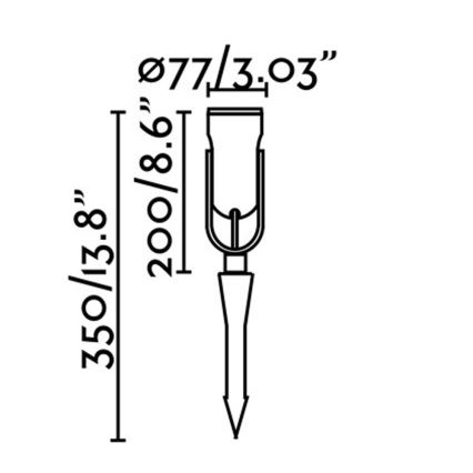 FARO 70037 - LED Āra gaismeklis SLOT-35 LED/14W/230V IP65 3000K