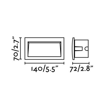 FARO 70147 - LED āra iebūvējamais gaismeklis SEDNA-2 LED/3W/230V IP65