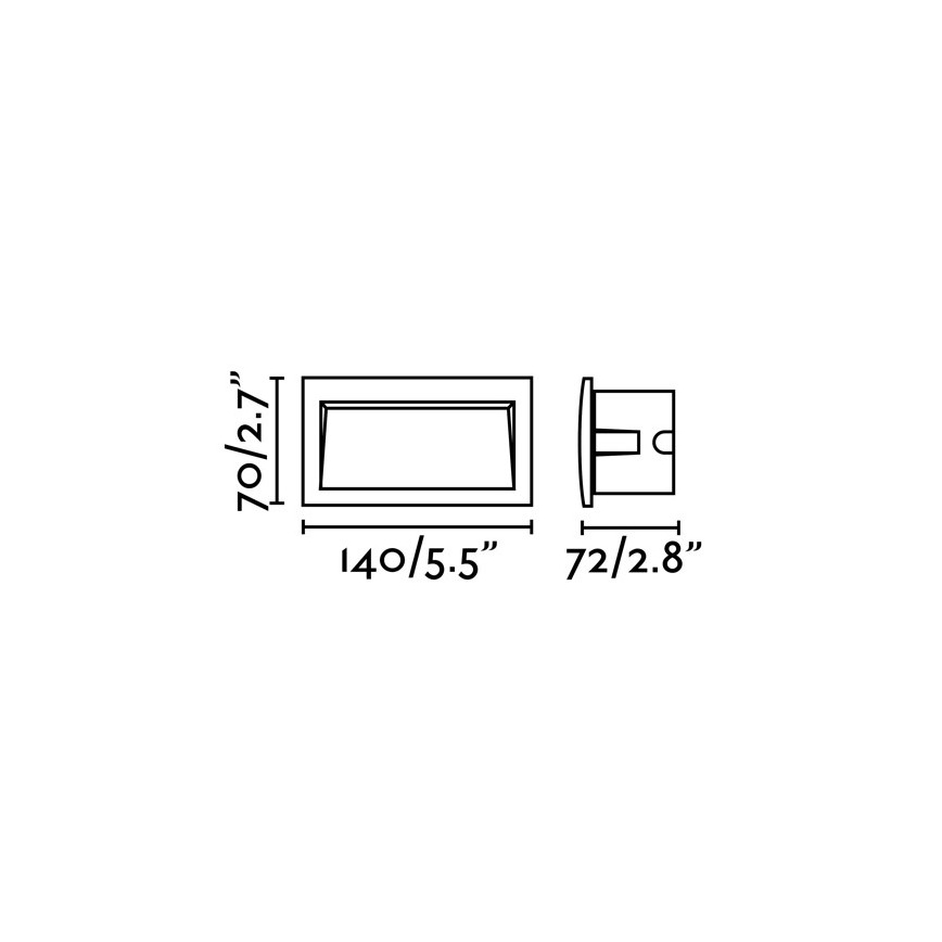 FARO 70147 - LED āra iebūvējamais gaismeklis SEDNA-2 LED/3W/230V IP65