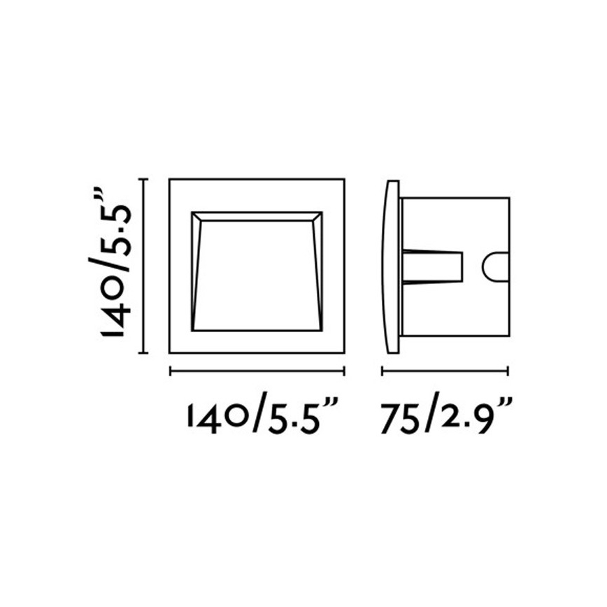 FARO 70148 - LED Āra iegremdēts gaismeklis SEDNA-3 LED/3W/230V IP65