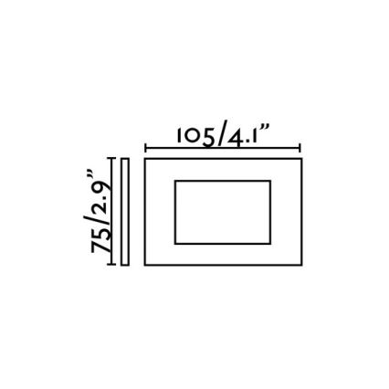 FARO 70163 - LED Āra iegremdēts gaismeklis SPARK-1 LED/5W/230V IP65