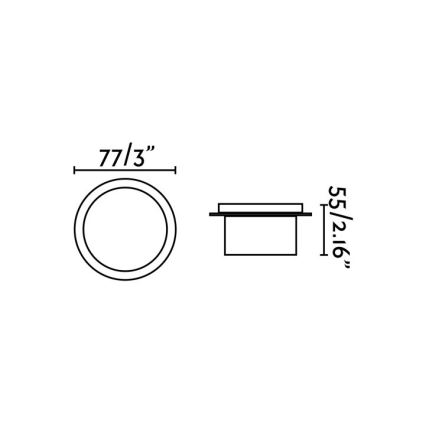 FARO 70265 - LED Vannas istabas iegremdēts gaismeklis GALO LED/3W/230V IP54