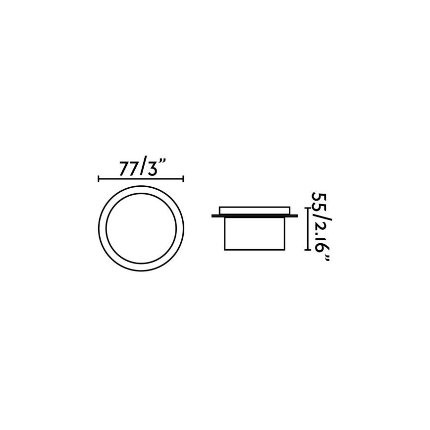 FARO 70265 - LED Vannas istabas iegremdēts gaismeklis GALO LED/3W/230V IP54