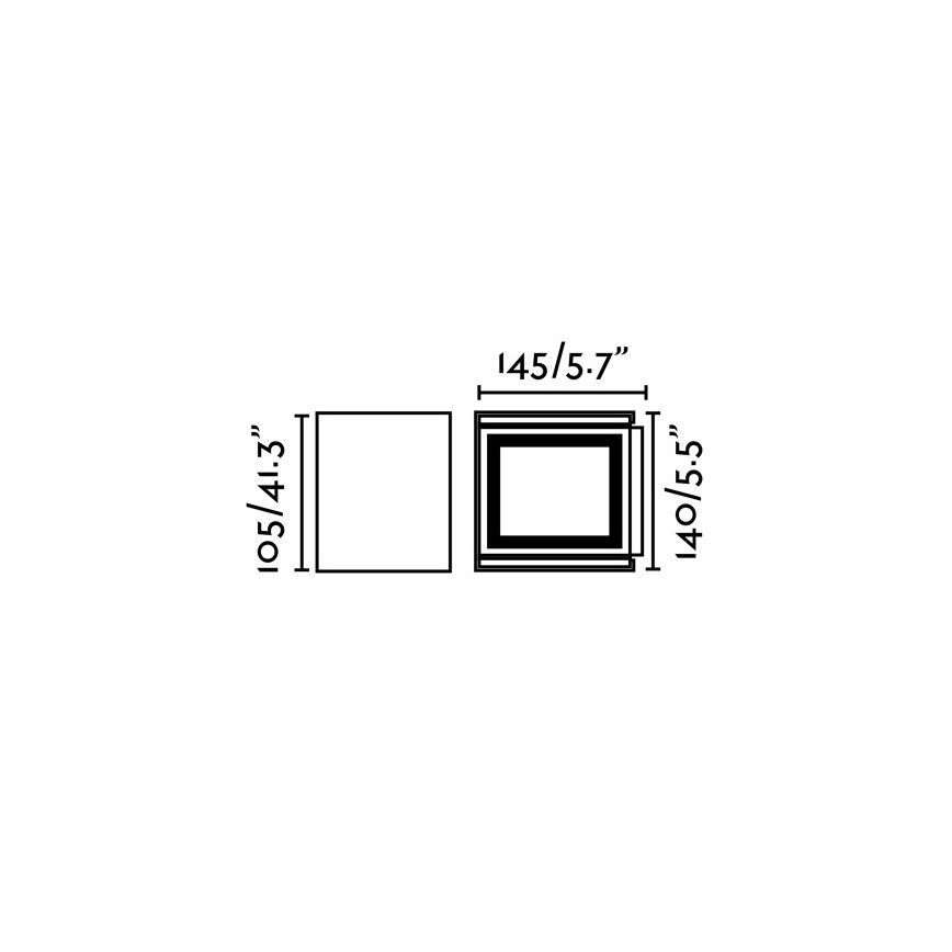 FARO 70270 - LED Āra sienas lampa OLAN 2xLED/3W/230V IP54
