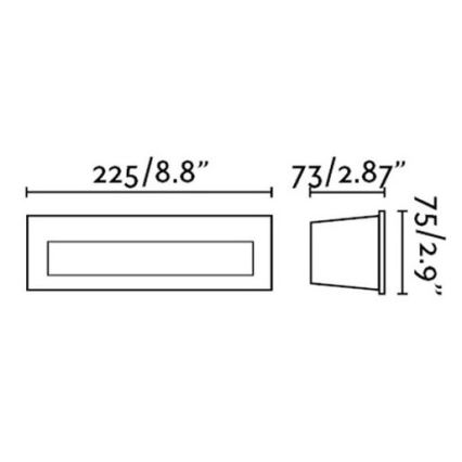 FARO 70271 - LED āra iebūvējamais gaismeklis NAT LED/8W/230V IP65 balts