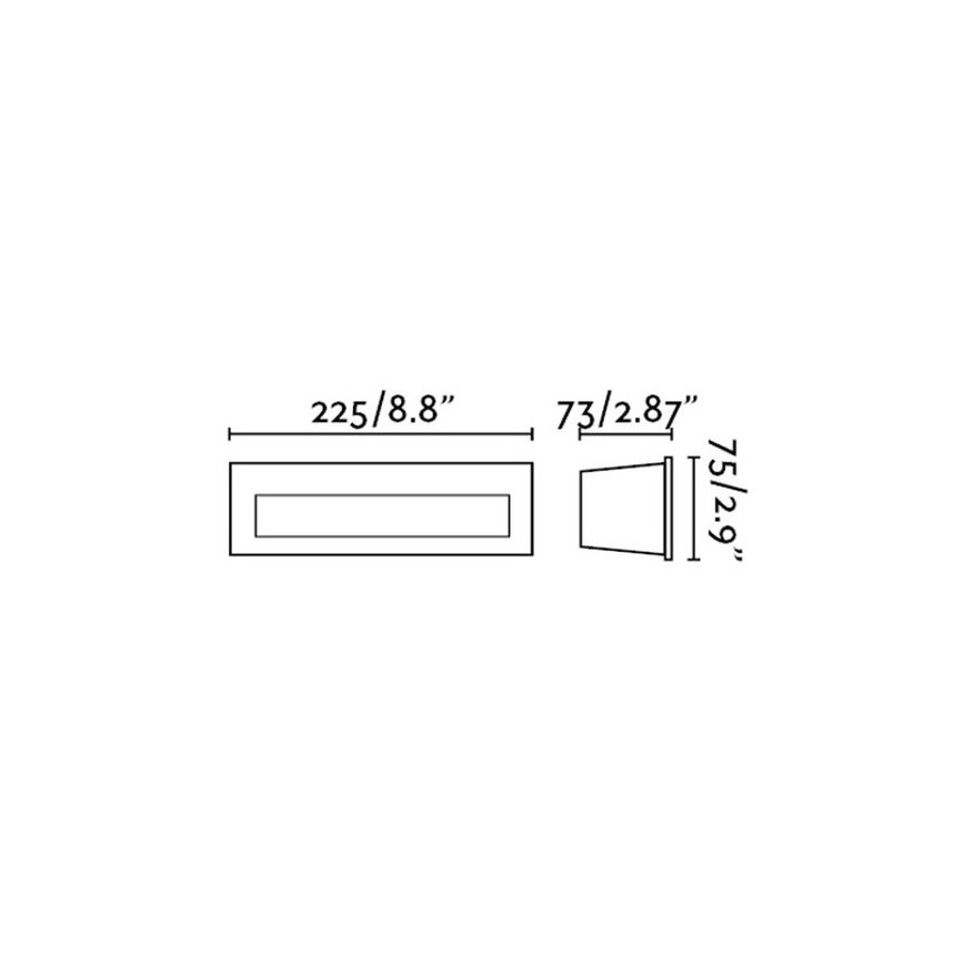 FARO 70271 - LED āra iebūvējamais gaismeklis NAT LED/8W/230V IP65 balts