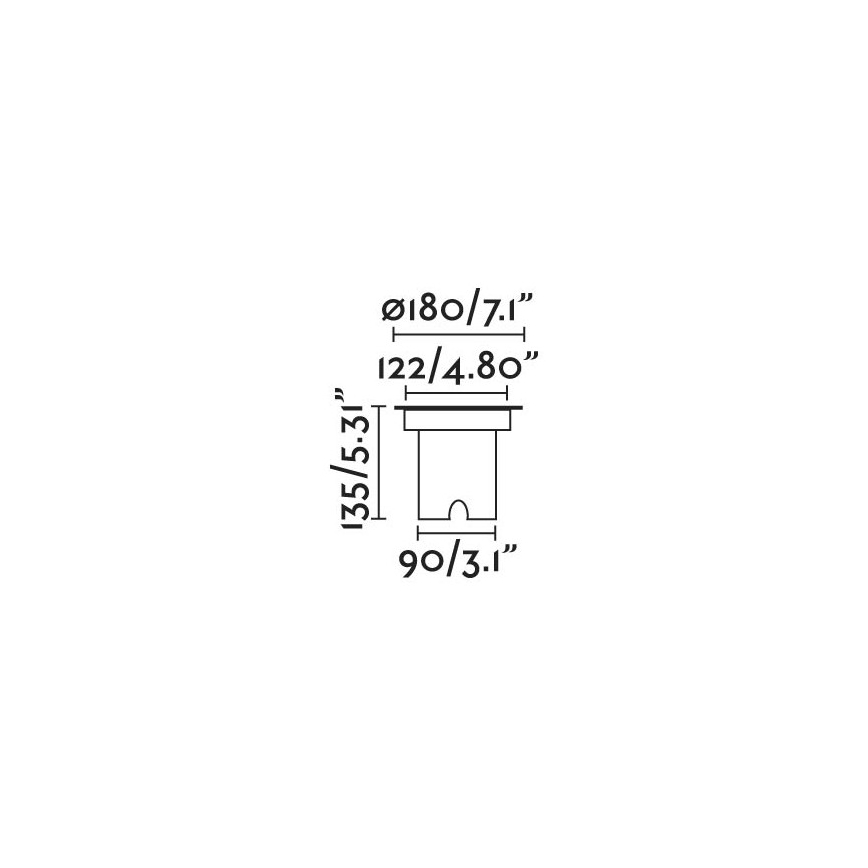 FARO 70309 - LED Āra pagalma lampa GEISER LED/15W/230V IK08 IP67